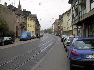 Blick in der Straßenabschnitt