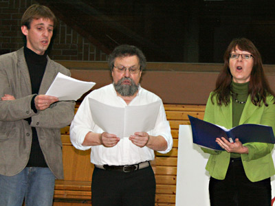 Ludwig Schmidt-Herb im rorchor mit Daniel Hager-Mann und Anne Kloos