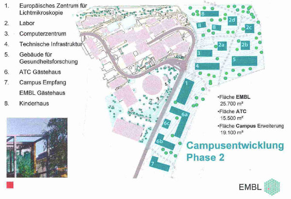 Der ursprüngliche EMBL-Plan