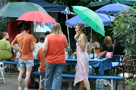 Public Viewing im Regen