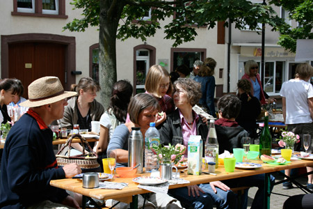 Blick auf den Platz